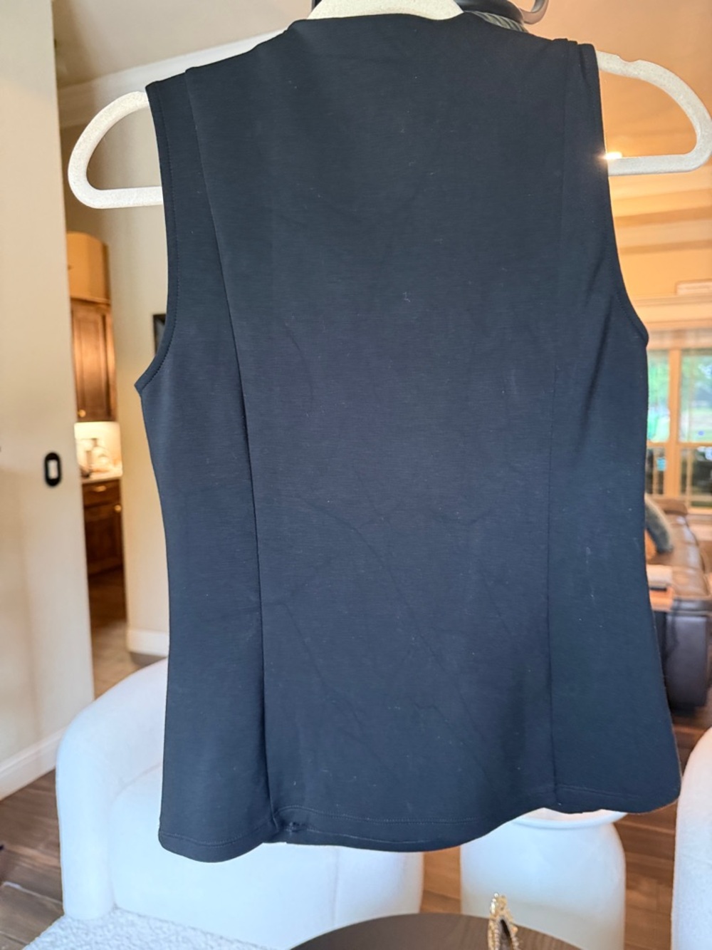 Banana Republic Black Sleeveless Draped Neck Camisole - Picture 4 of 4